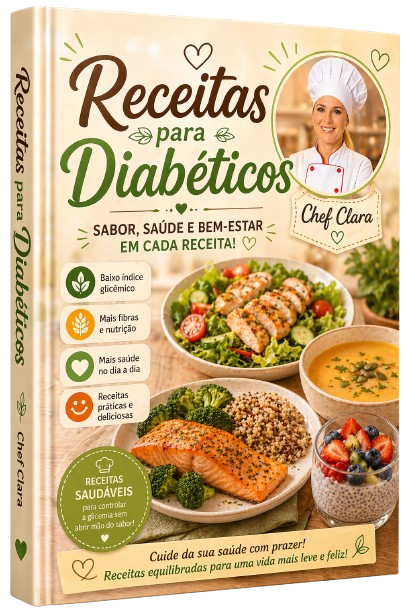 Capa da coleção digital Receitas para Diabéticos da Chef Clara
